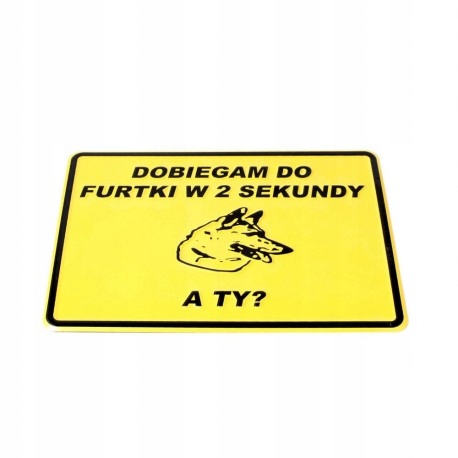 Tablica 14x20 DOBIEGAM DO FURTKI