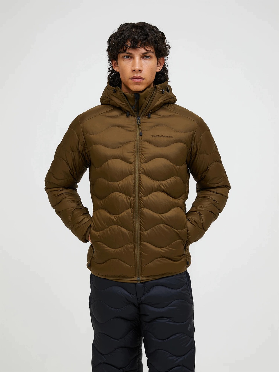 Peak Performance Pánská bunda Helium Down Hood Meadow Moss M