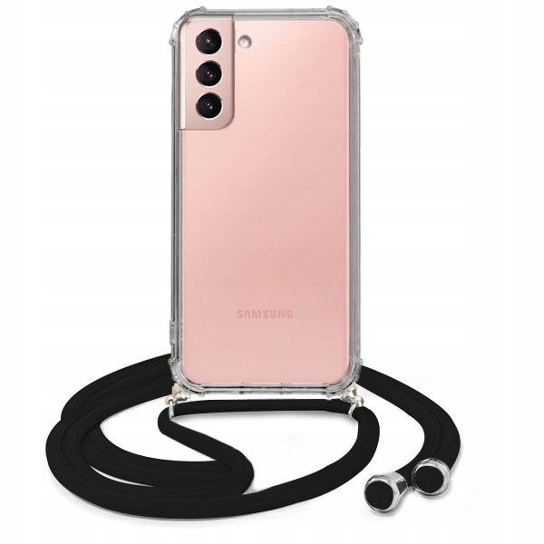 

Etui Crossbody Samsung S21 5G Czarny Sznurek Case