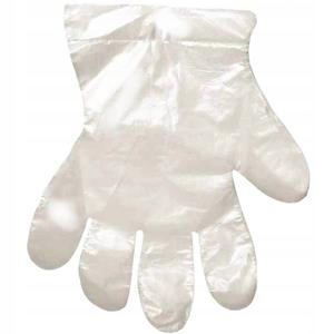 RĘKAWICE ROBOCZE JEDNORAZOWE FOLIOWE HDPE 100szt.M