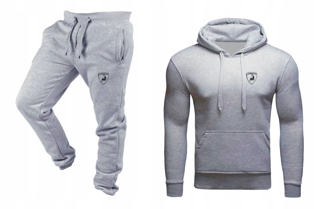 Tepláková Souprava Teplákovka Lamborghini Mikina A Kalhoty Šedá M