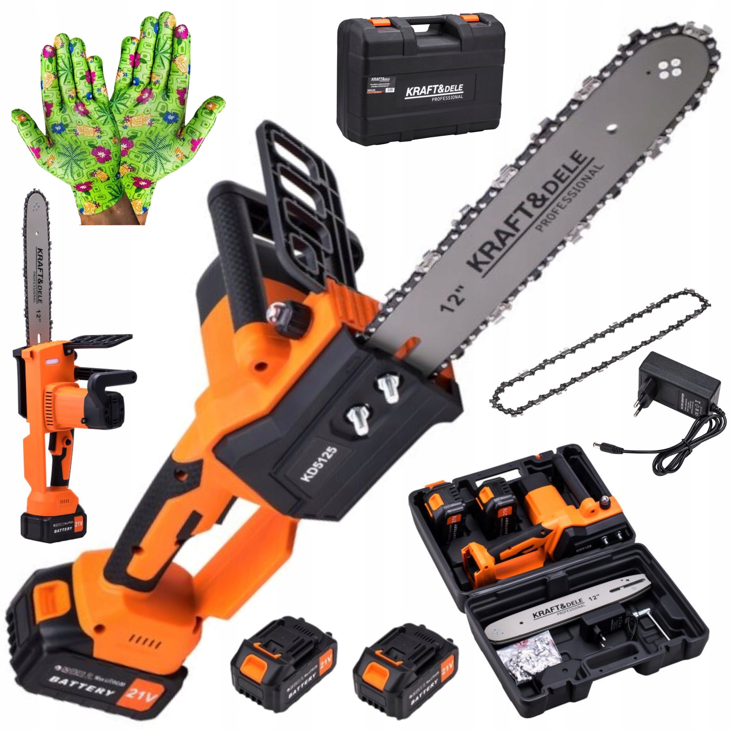 Piła Akumulatorowa Łańcuchowa Do Drewna Pilarka 12 Gałęziówka 35CM Kraft