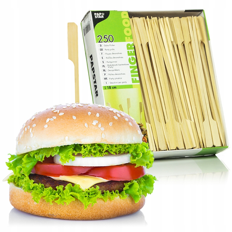 WYKAŁACZKI PIKERY OZDOBNE DO BURGERÓW FINGERFOOD