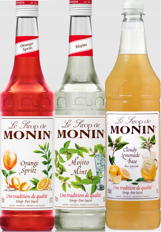 Zestaw letni do lemoniad i drinków Orange spritz, Mojito, Cloudy baza