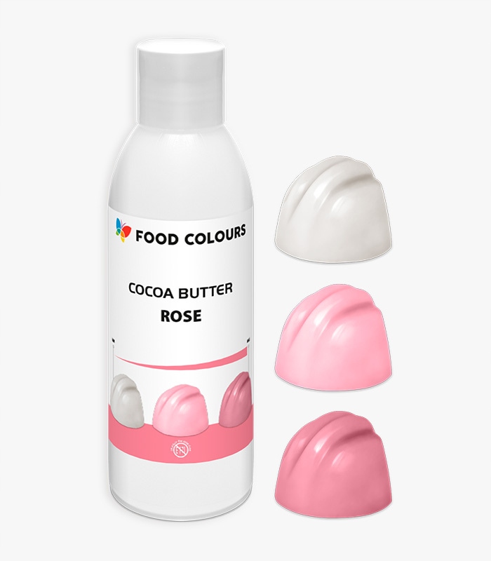 Levně Barvivo Cocoa Butter na bázi kakaového tuku růžová růže 100 g