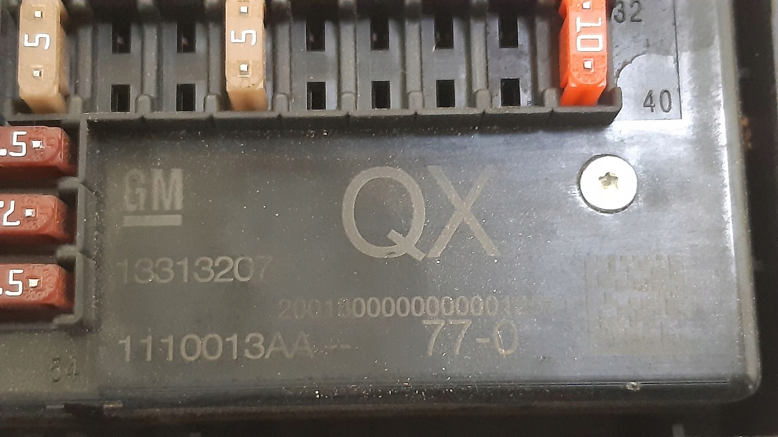 Module fusibles Opel Astra J 2,0 CDTI