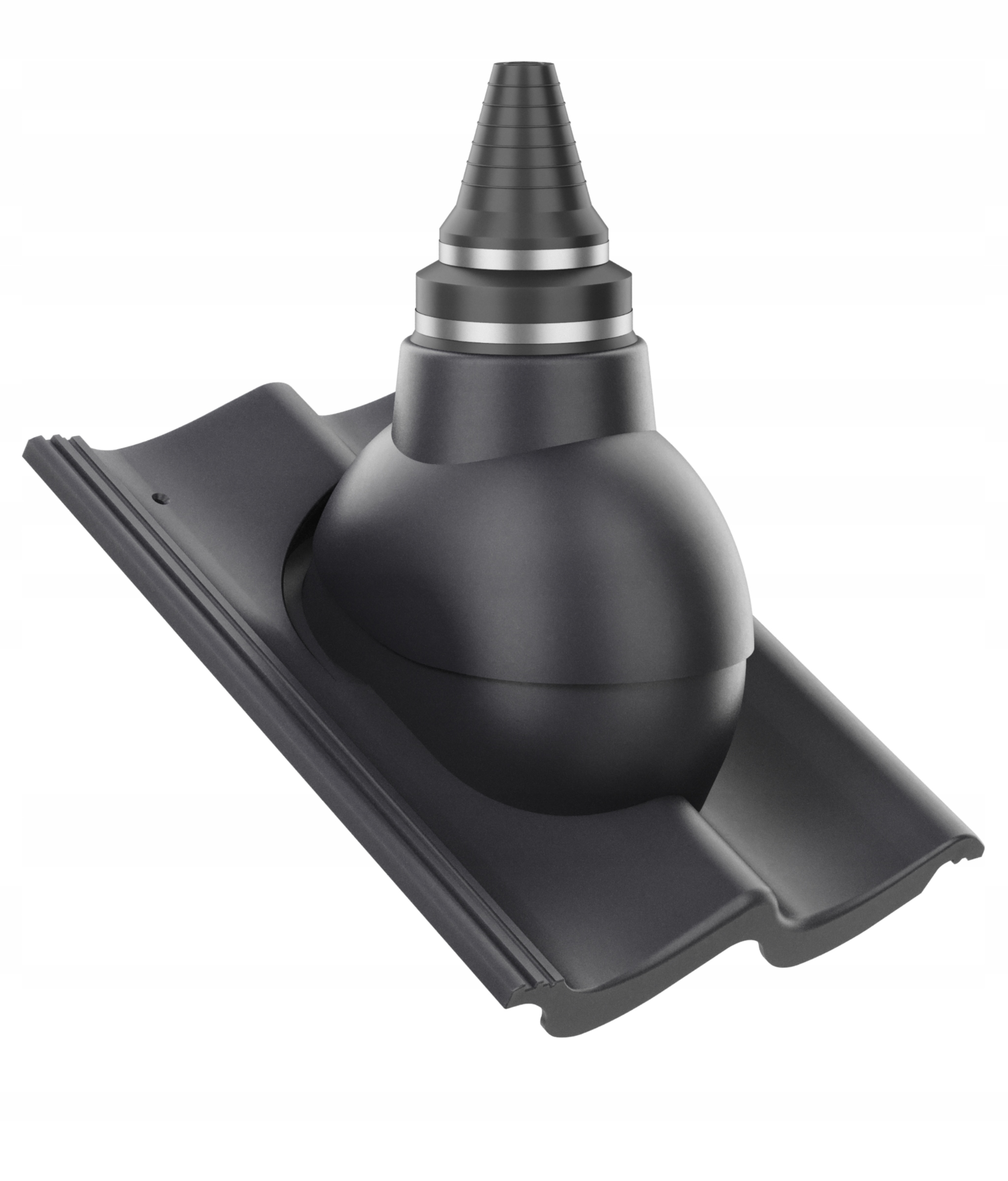 Anténní průchod pro vzduchotěsné střechy Creaton Goteborg Planar Grafit