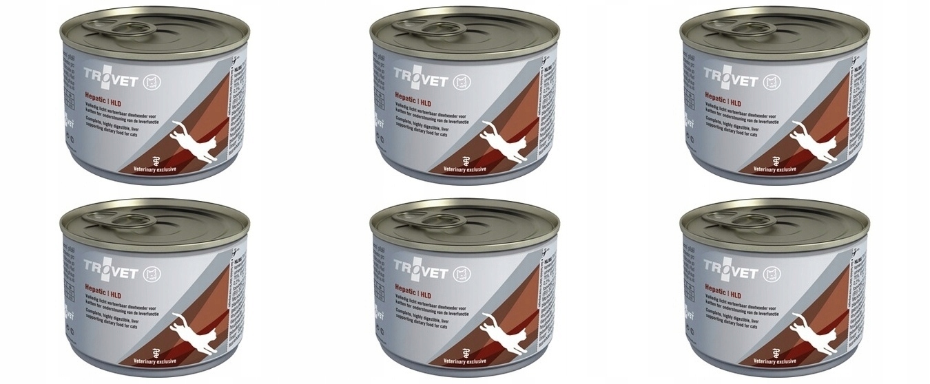 Levně Trovet Cat Hepatic Hld 6 x 200 g Kočky mokrá strava játra slinivka střeva