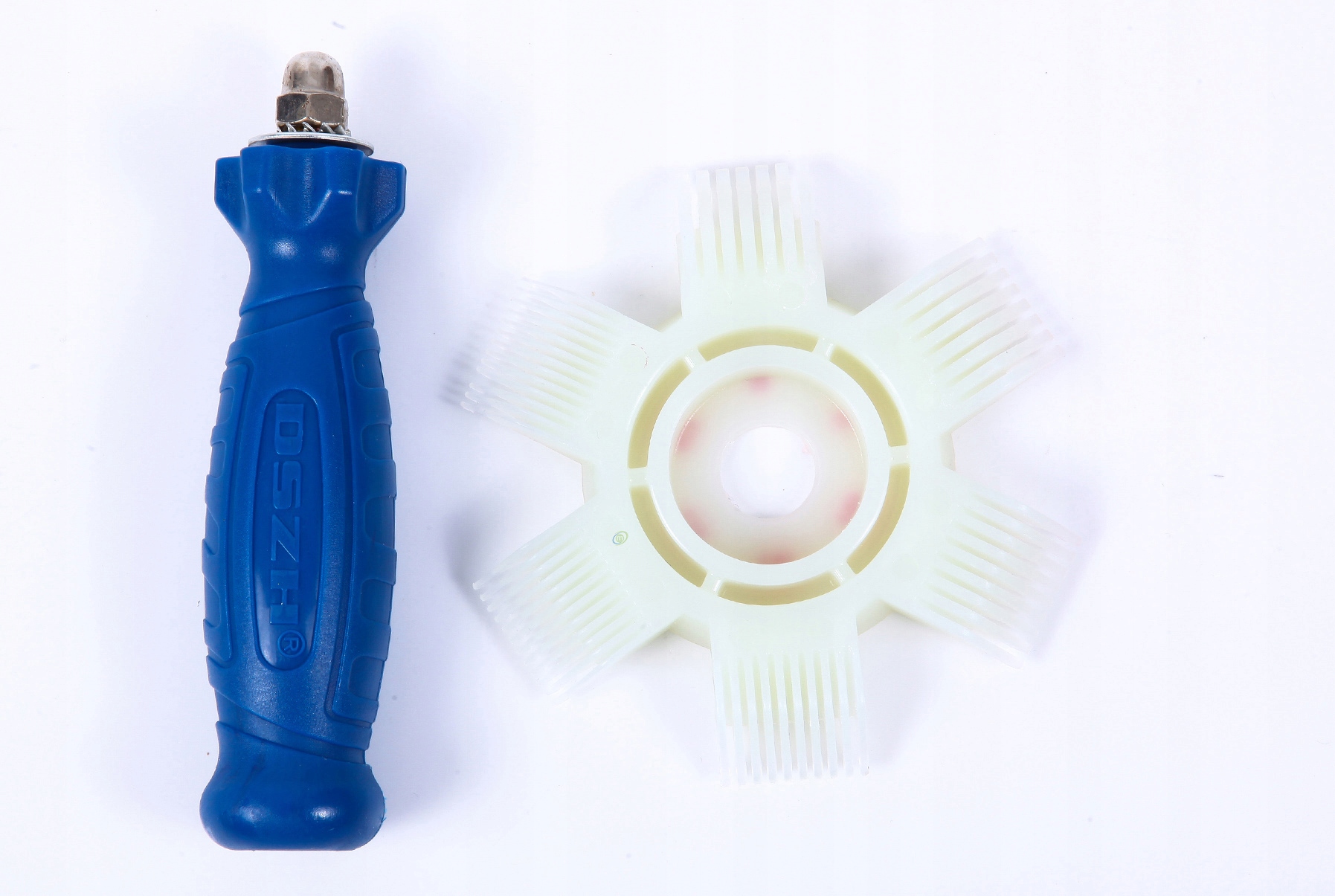 

Grzebień do prostowania lamel plastikowy z rączką