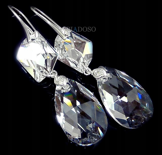 Komplet Krystaly Náušnice Přívěsek Crystal 28+20