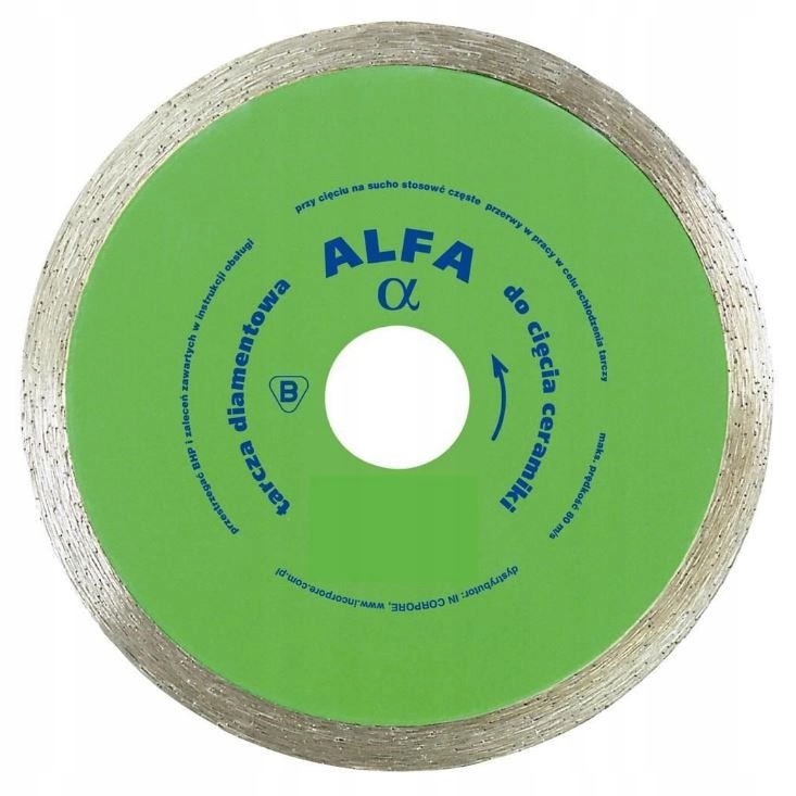 Diamantový Kotouč Hladký Na Glazuru Alfa 250 MM