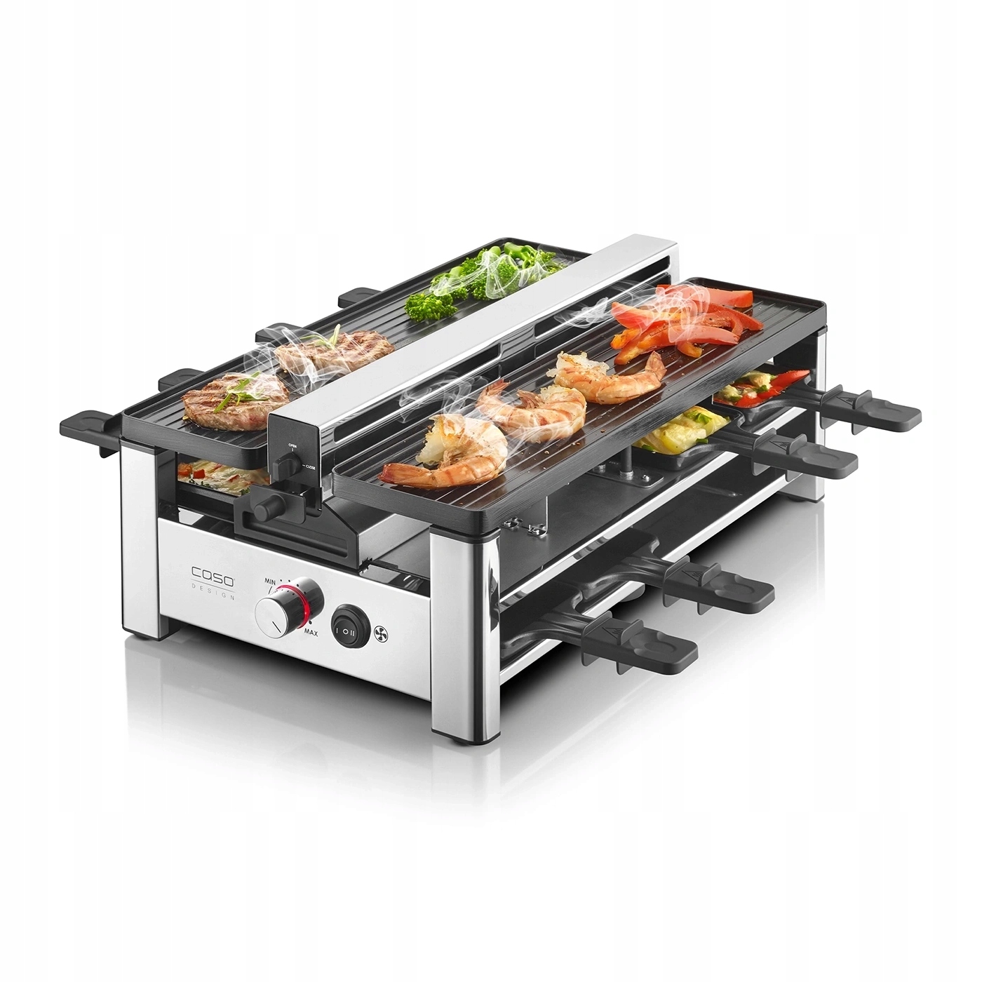 Caso Raclette AirClean Grill Raclette 1500W 8 osob Filtr pachů