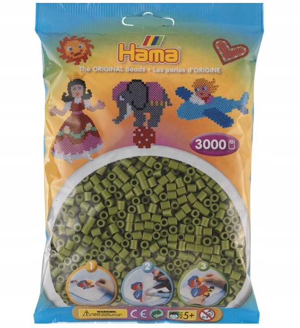 

Koraliki Hama MIDI 3000 201-84 Kolor Oliwkowy