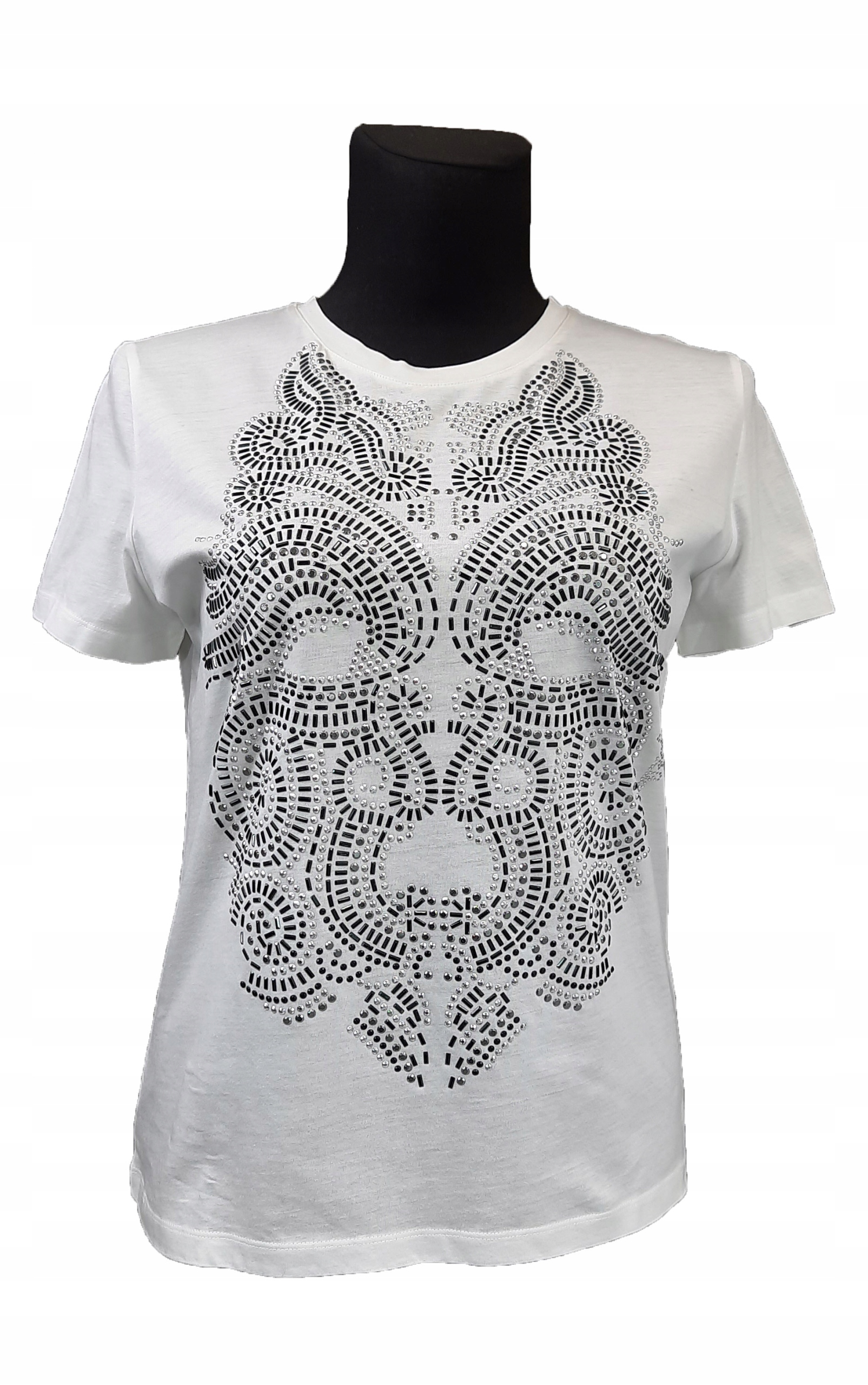 T-shirt koszulka z dżetowym wzorem Just Cavalli L