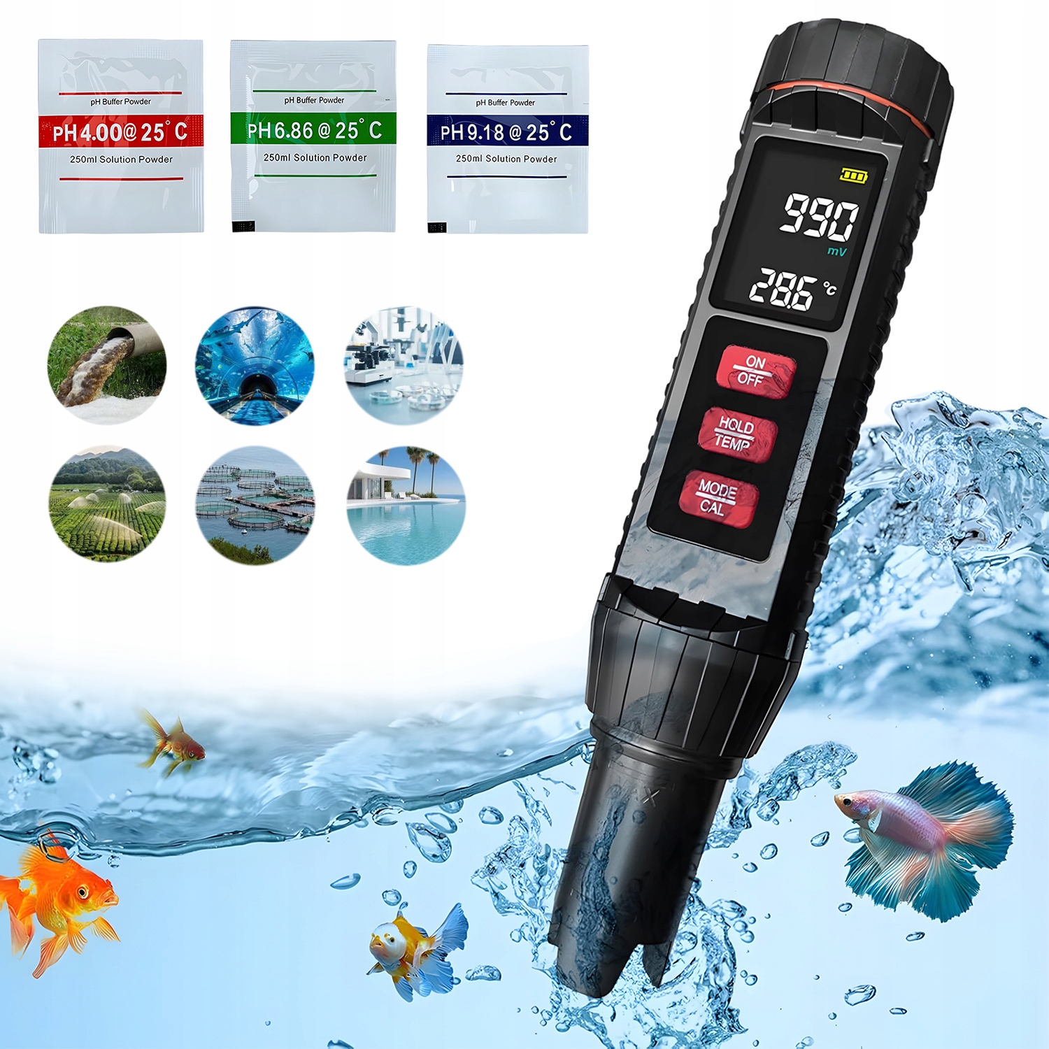 Měřič pH, 7v1 Tds Ec Tester bazénu, Digitální měřič, Tester kvality vody