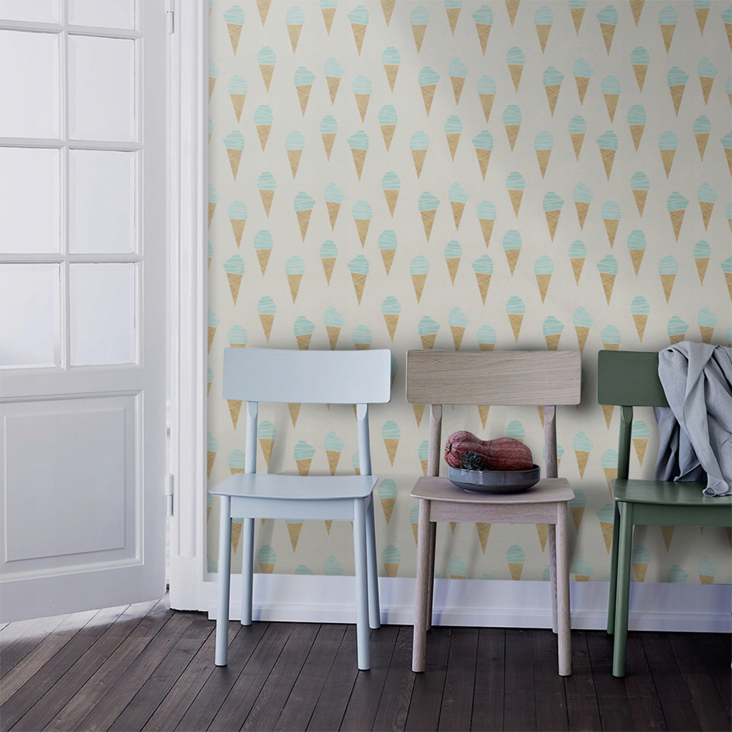 

Fototapeta na ścianę Pyszne miętowe lody 250x250cm