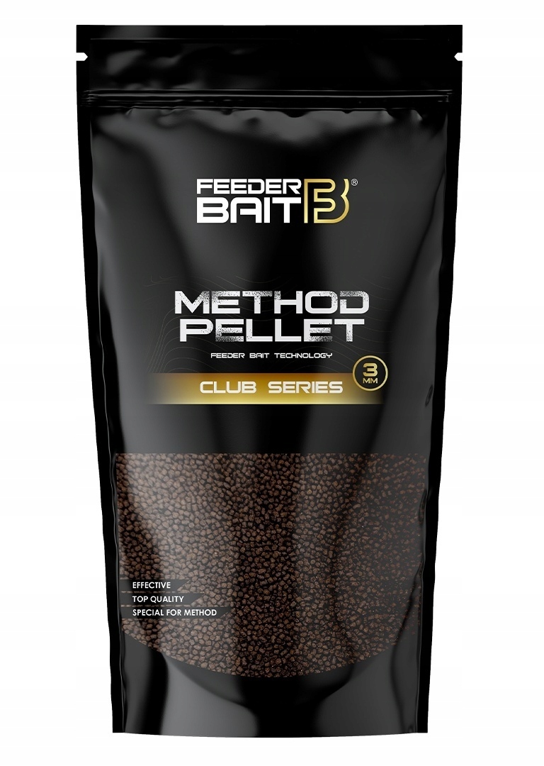 Feeder Bait Method Pellet Club Series 3mm 800g Ciemny