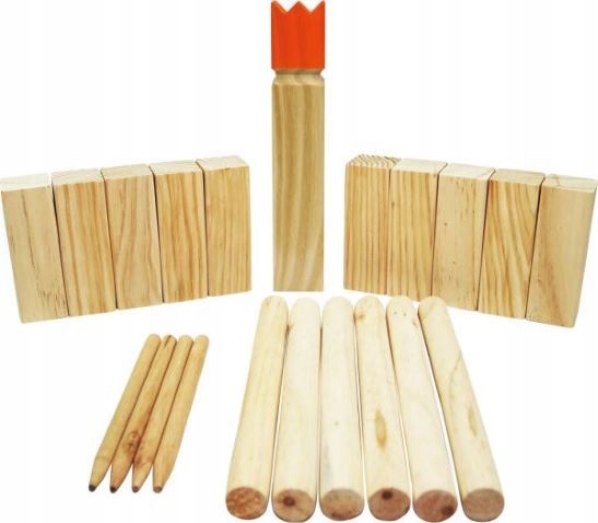 

Gra zabawa Kubb szachy wiking drewno klocki