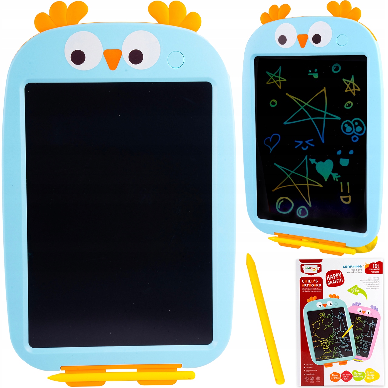 SCREEN BOARD LCD SCREEN OWL ПЛАНШЕТ ГРАФІЧНИЙ З ПЕРОМ ДЛЯ НАВЧАННЯ EAN (GTIN) 5901924235774