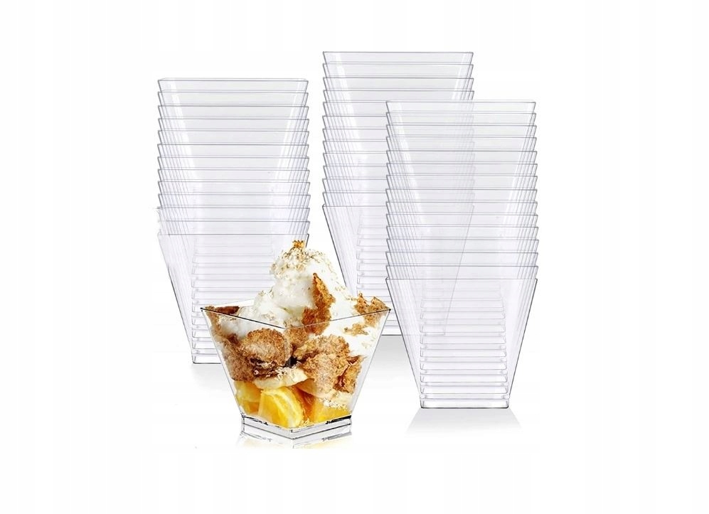 

Pucharki kwadratowe do Deserów 120ml 24szt Space 2