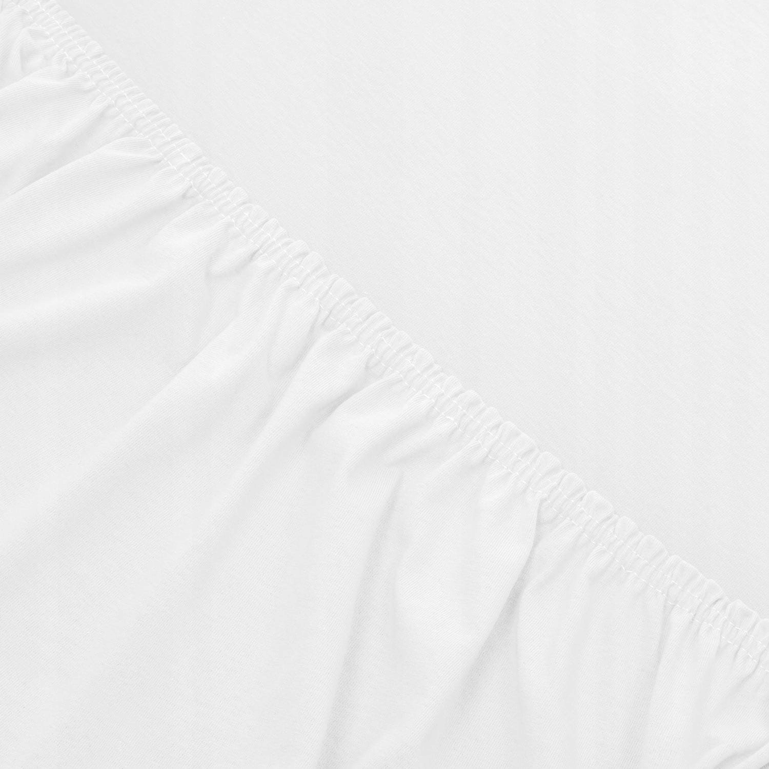 

Białe Prześcieradło Jersey Gumka 160x200