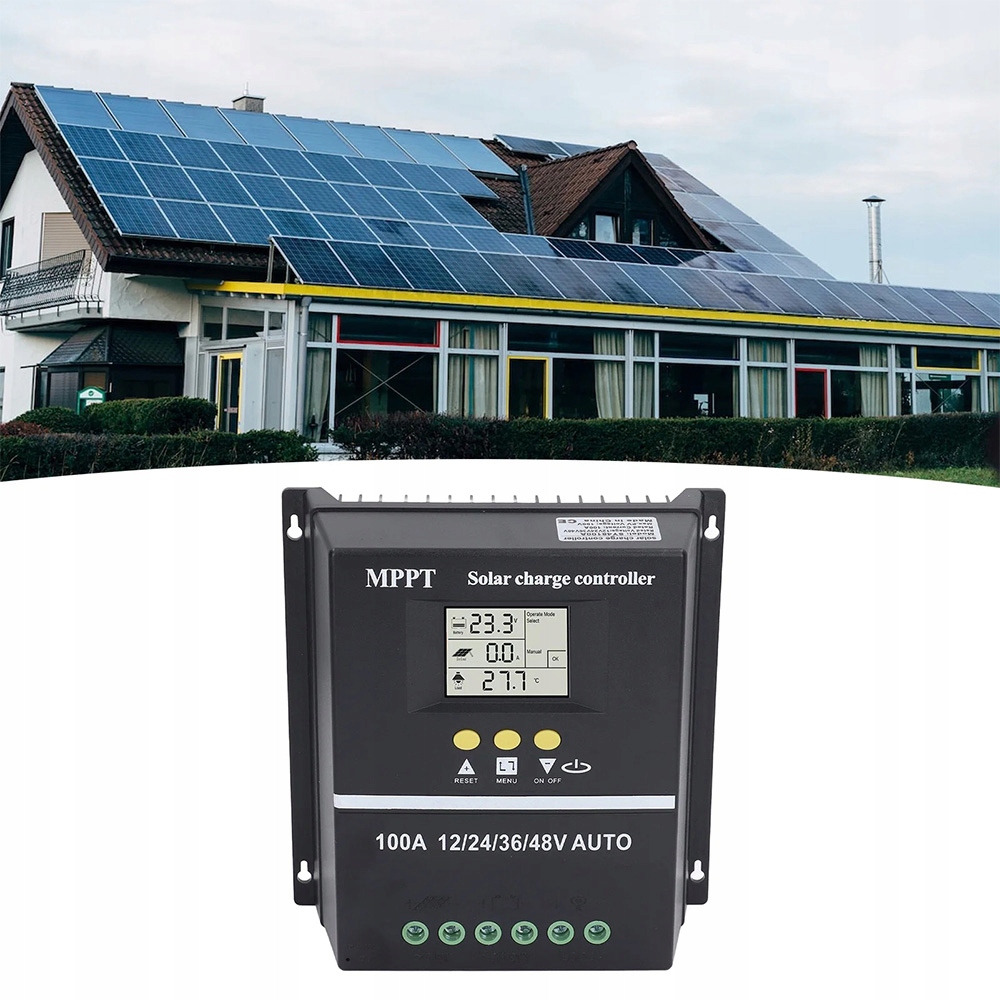 Solární regulátor nabíjení baterií 12V/24V/36V/48V 60A80A100A Mppt