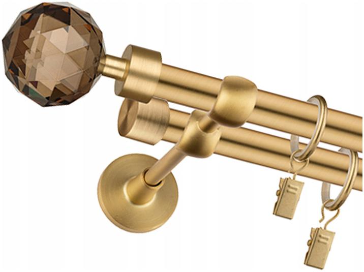 

Karnisz Podwójny Mosiądz 19mm 200cm Różne