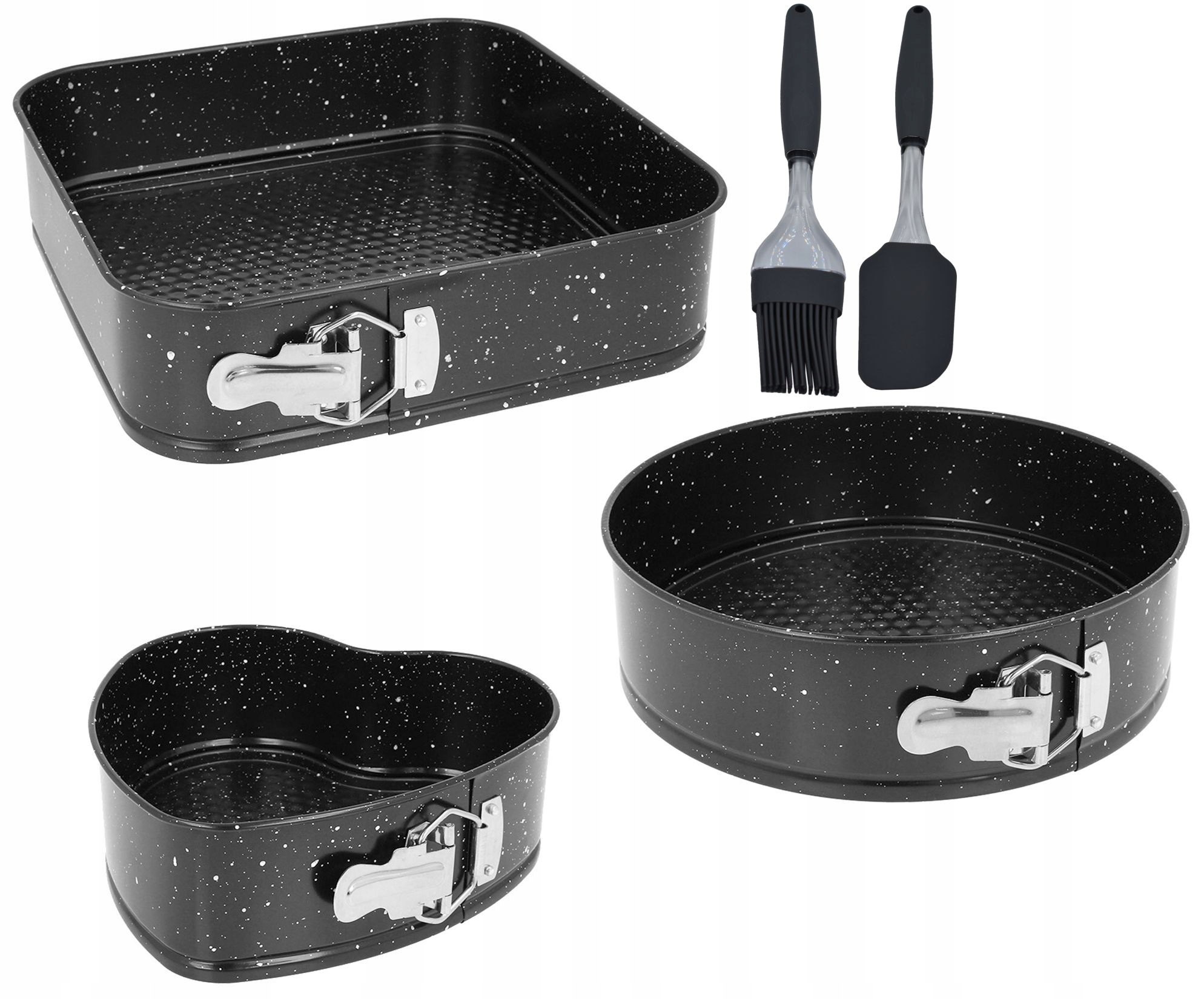 

Tortownica 3el do pieczenia szpatułka i pędzelek