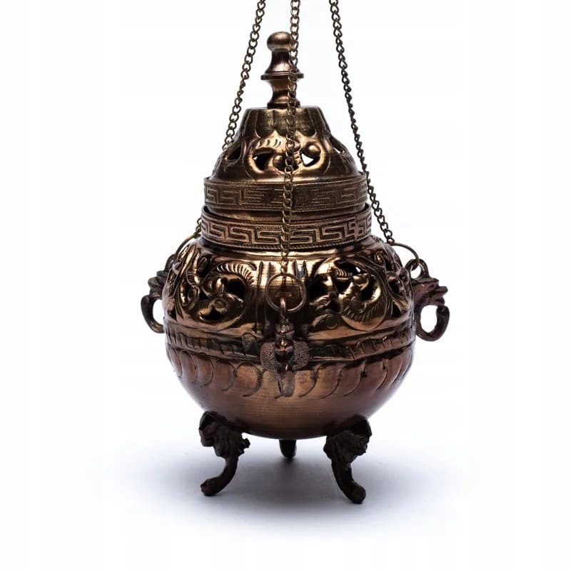 MOSIĘŻNA KADZIELNICA Z ŁAŃCUSZKIEM ANTYCZNA Marka Phoenix import