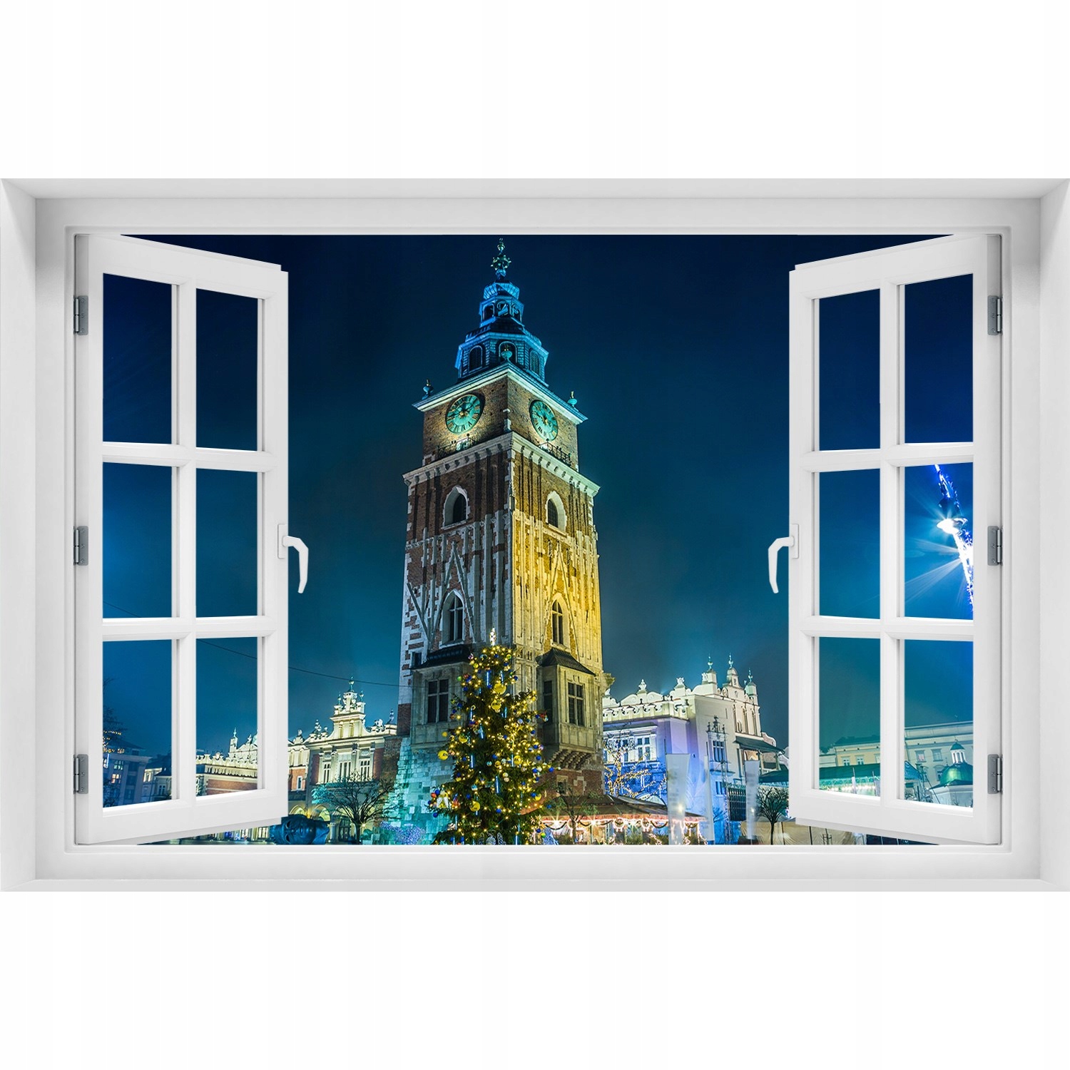 

Naklejka na ścianę 3D Okno Kraków Polska 150x100