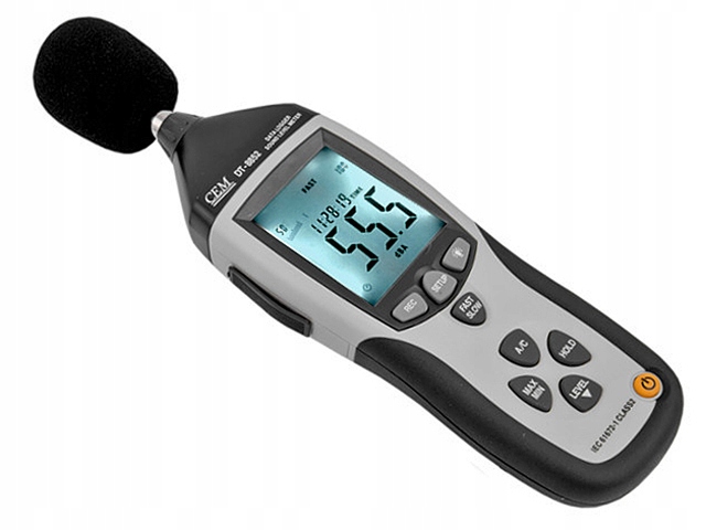 Miernik hałasu decybelomierz sonometr z interfejsem Usb Cem DT-8852