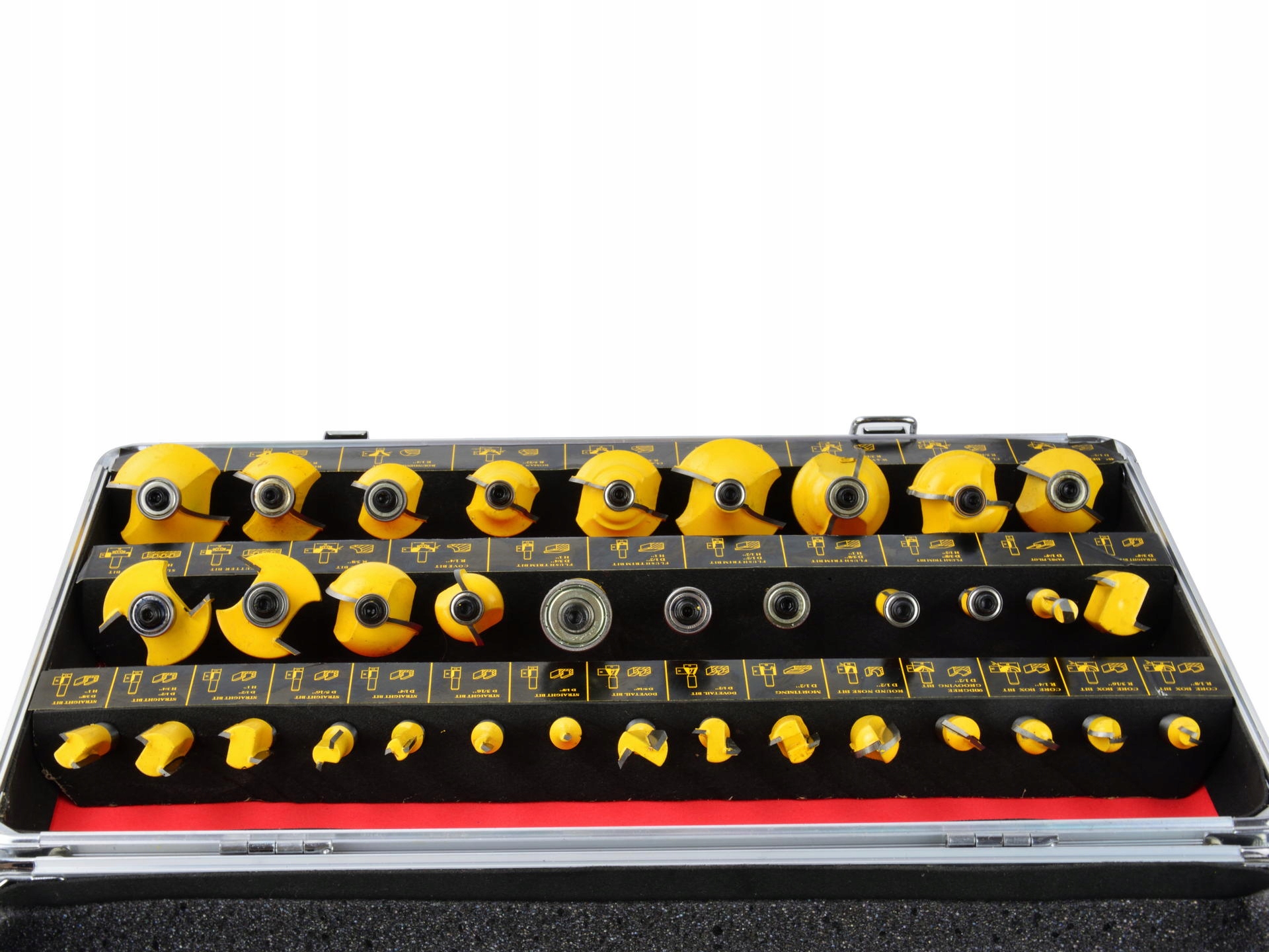 FREZARKA GÓRNOWRZECIONOWA 1300W GRAPHITE 59G717 + FREZY Maksymalna liczba obrotów bez obciążenia 28000 RPM