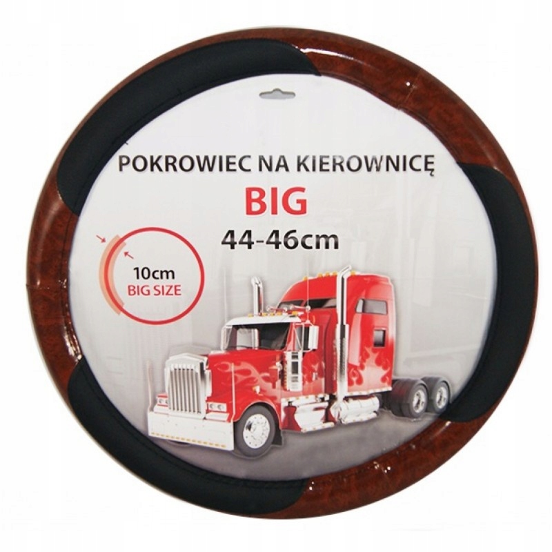 POKROWIEC NA KIEROWNICĘ TIR 44-46CM DREWNO NAKŁADK
