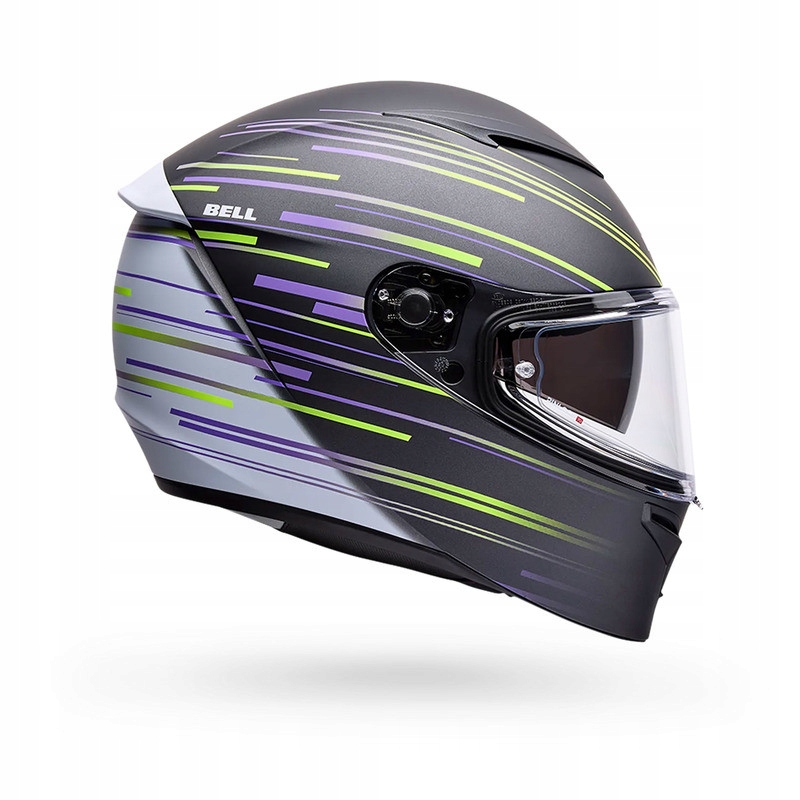 Motocyklová prilba Bell Lithium Velo Pearl Black Yellow Matte S
