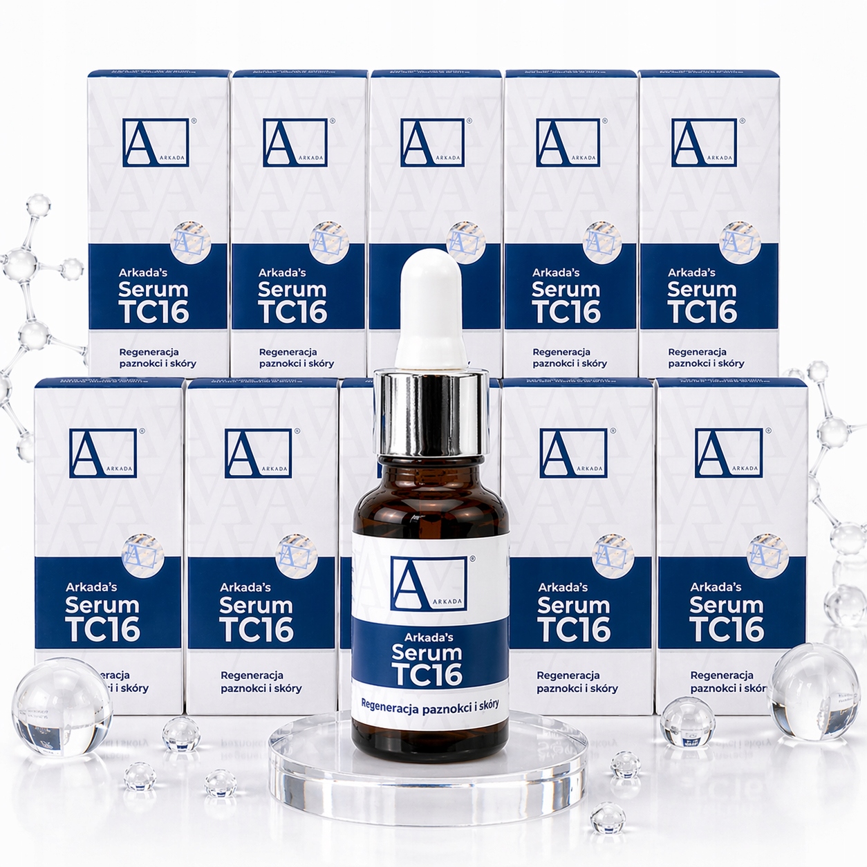 Arkada Kolagenové sérum na nehty TC16 Regenerace pokožky 11 ml 10 ks