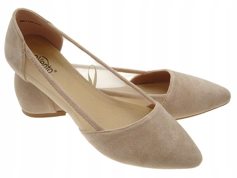 Baleríny Béžové Ekokůže r 39 Balerínka Zasouvací Síťka Dárek