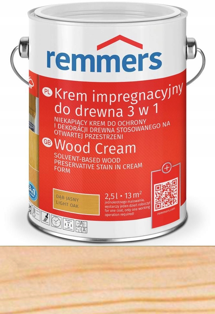

Remmers Holzschutz-Creme lazura 2,5L Bezbarwny