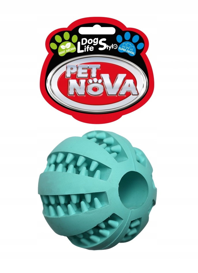 

Pet Nova zabawka piłka Miętowa czyści zęby 5cm.
