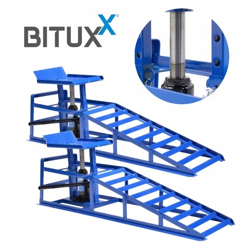 СТАЛЬНЫЕ ПАНДУСЫ С ПОДЪЕМНИКОМ 2ШТ 4Т BITUXX СИЛЬНЫЙ
