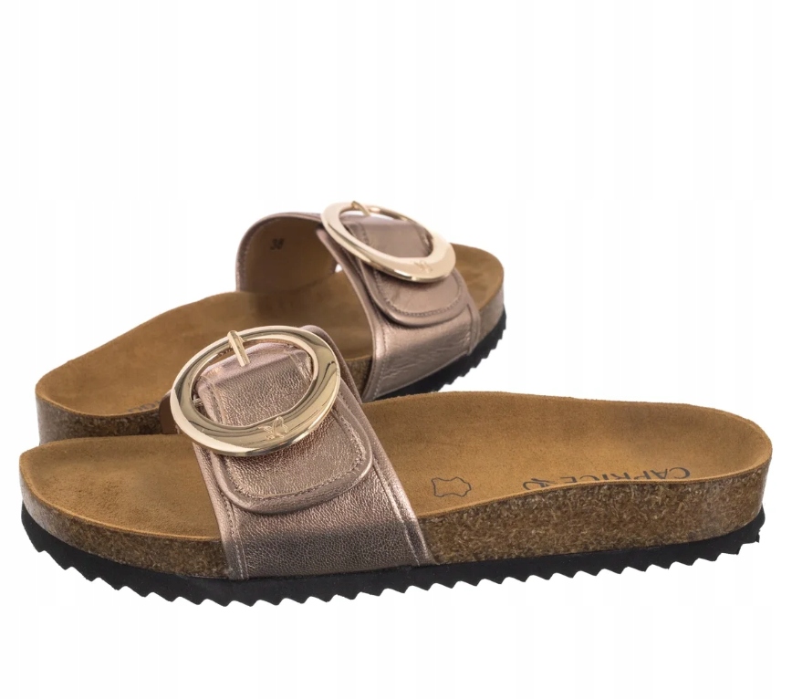 Caprice Nazouváky S Přezkou Zlaté 38 J6A