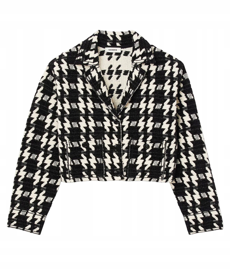 Sandro Bunda z bavlněného úpletu s ozdobnými flitry S/36