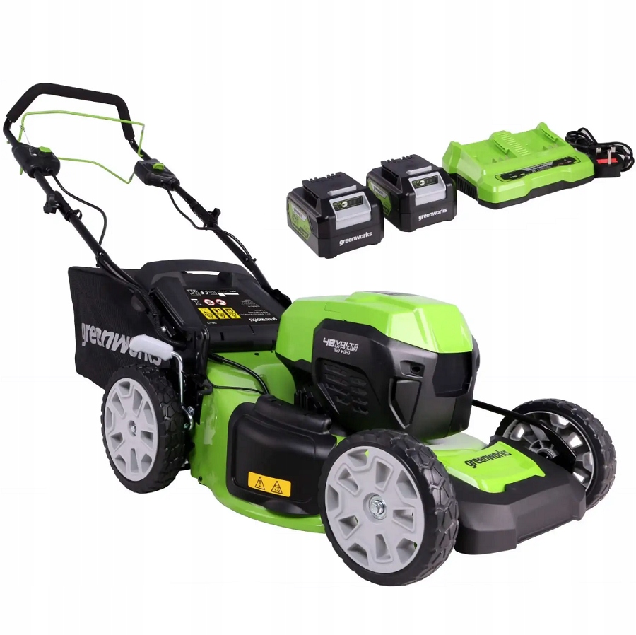 GreenWorks G24X2LM46SPK4X Kosiarka akumulatorowa z napędem 2x24 V