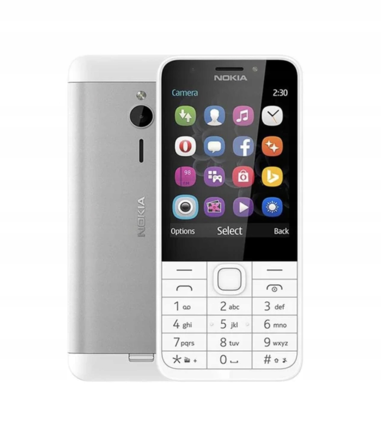 Telefon komórkowy Nokia 230 16 MB / 128 MB 3G biały
