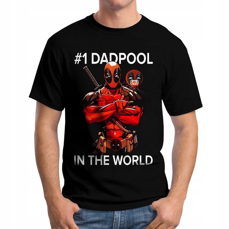 

Koszulka Męska Deadpool Dla Taty Dzień Ojca 2XL