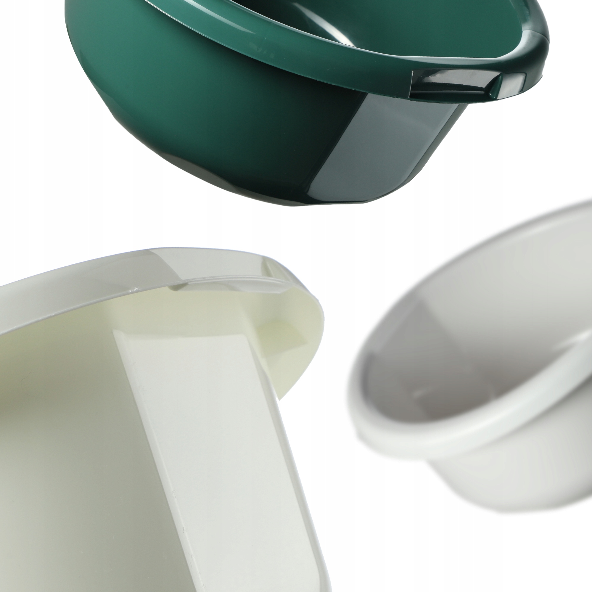 MISKA PLASTIKOWA 8L OKRĄGŁA MIEDNICA ZIELONA Wysokość produktu 16 cm