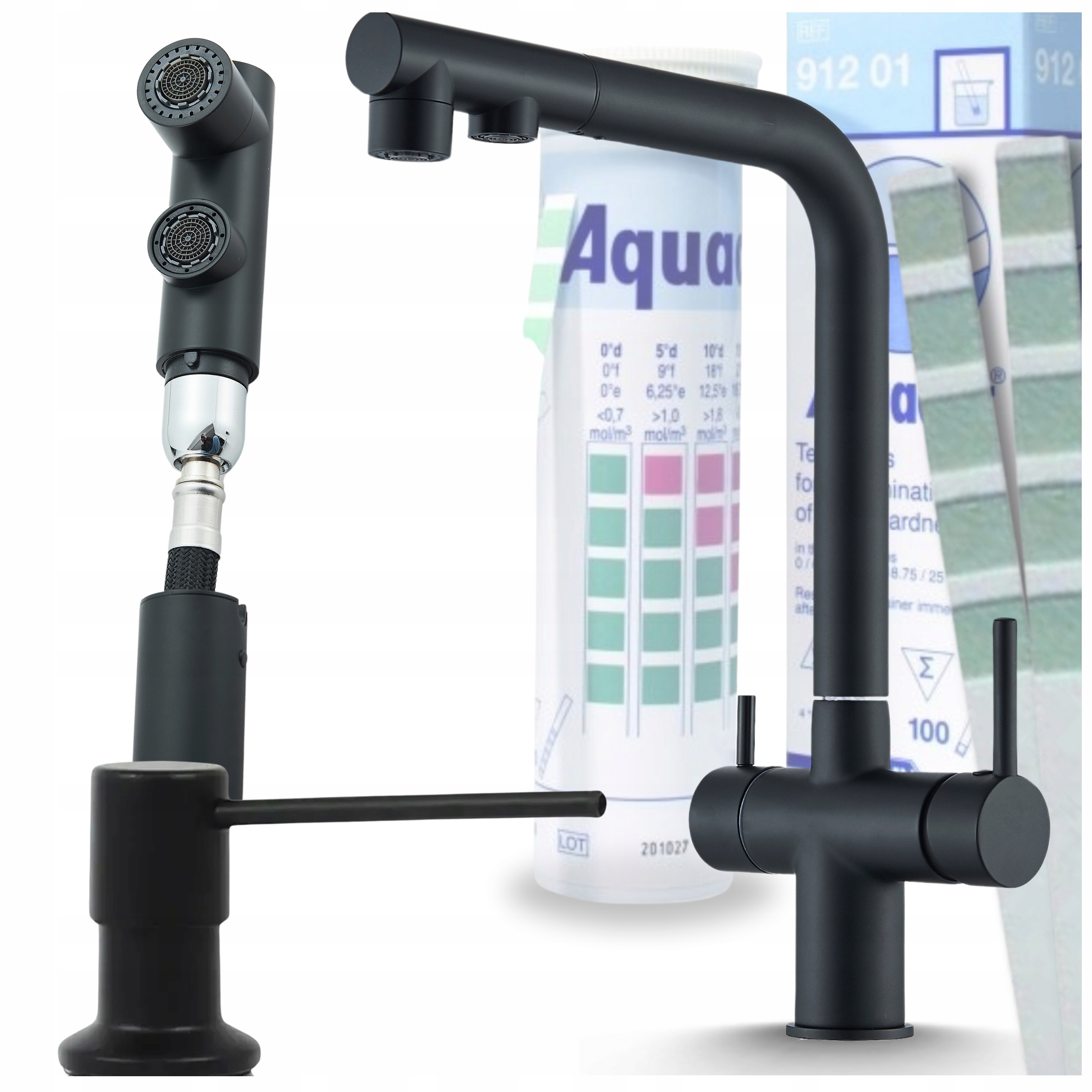 Kran Do Kuchyne Kuchynská batéria s odnímateľným elastickým výtokom na filter