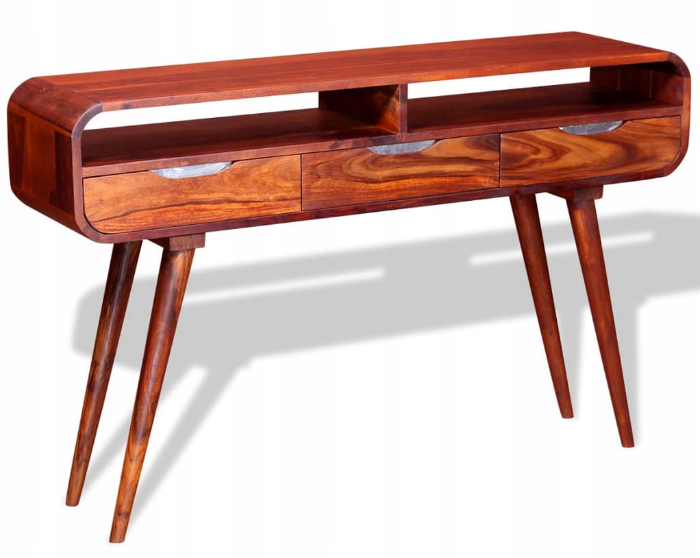 KONSOLA Z SZUFLADAMI Z PÓŁKĄ Z DREWNA = PRZEDPOKÓJ Marka Elior