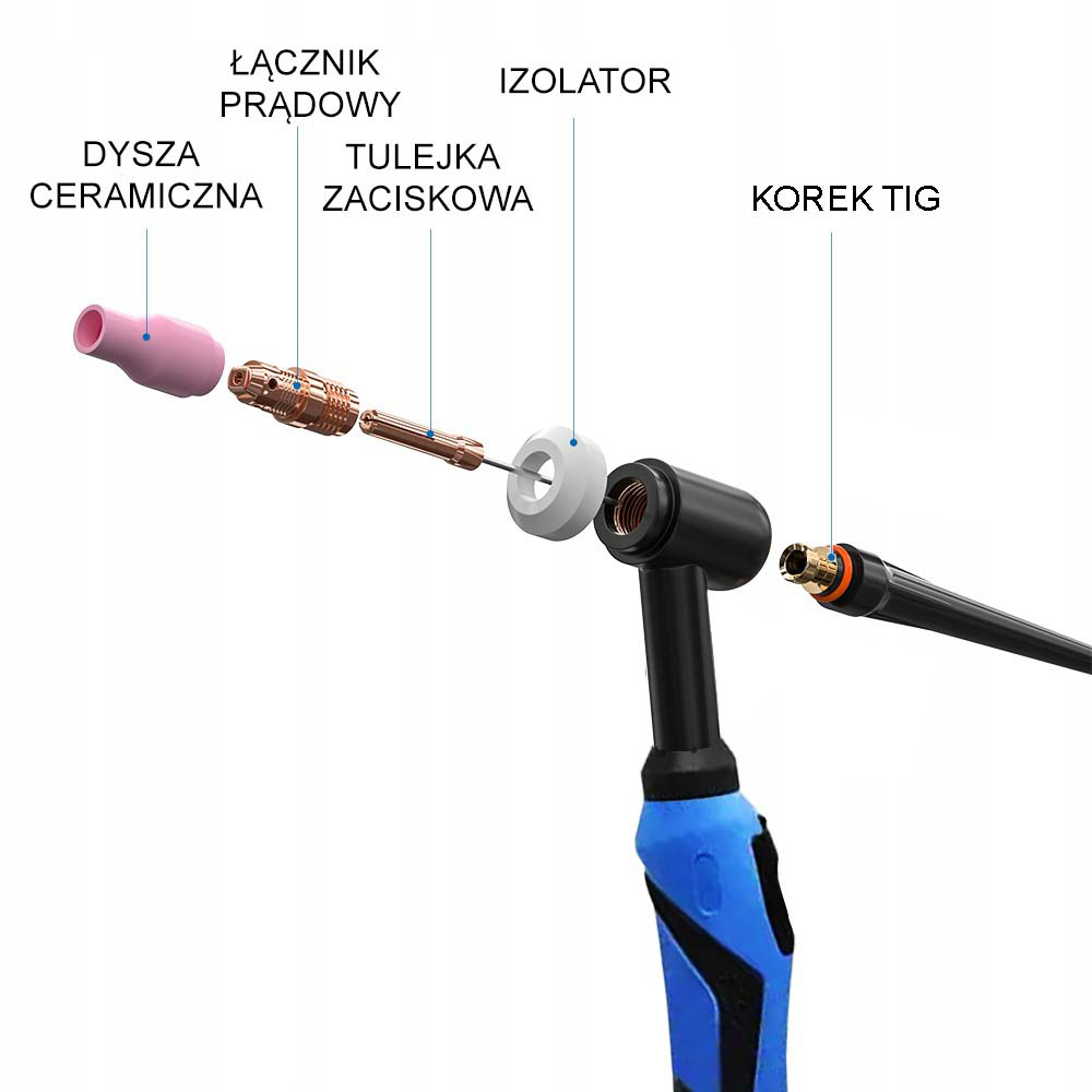 SPAWARKA MAGNUM TIG THF 238 PRO-X AC/DC Bi LEVEL Długość kabla masowego 200 cm