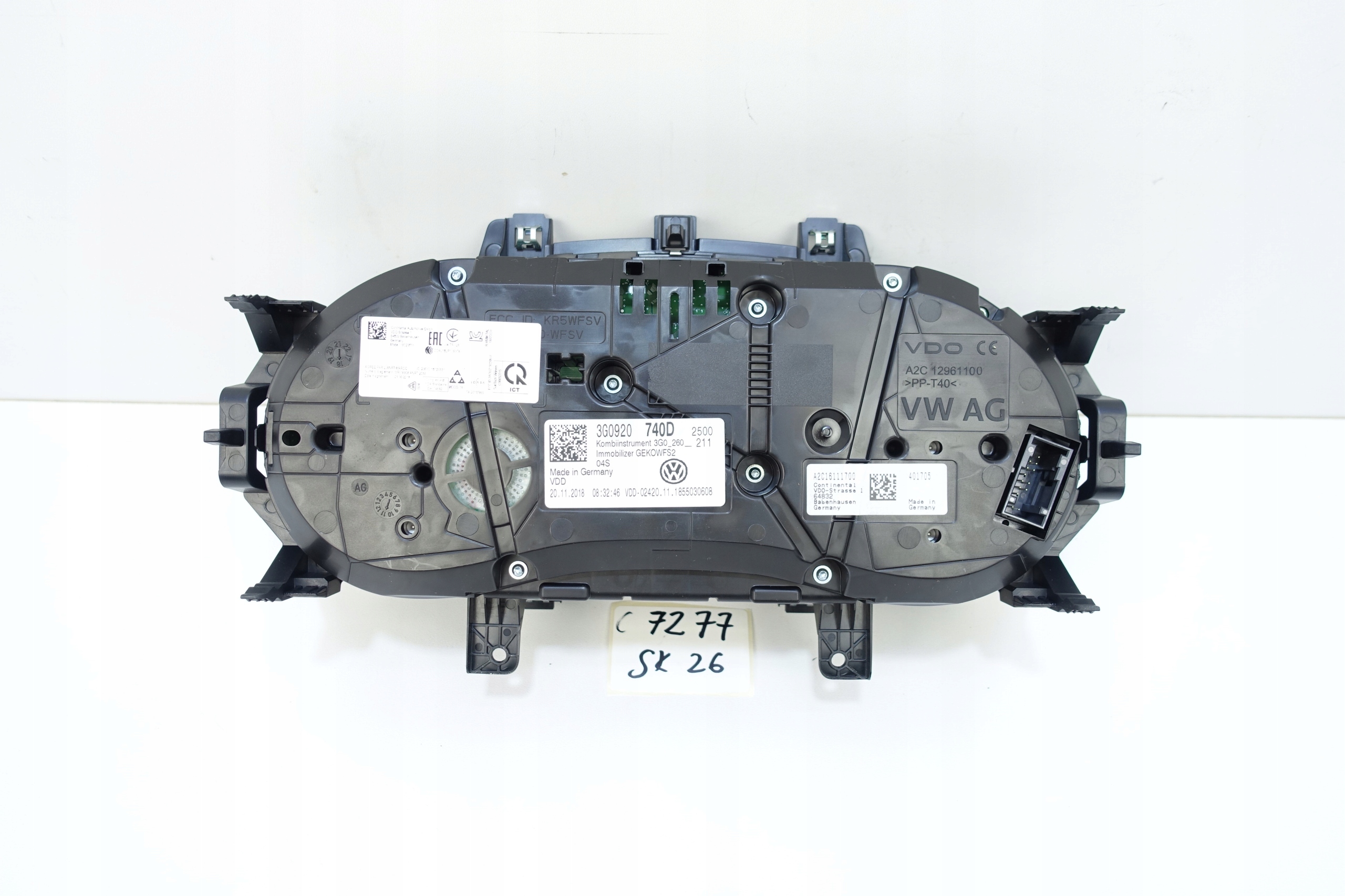 dials dials VW PASSAT B8 19416KM 3G0920740D