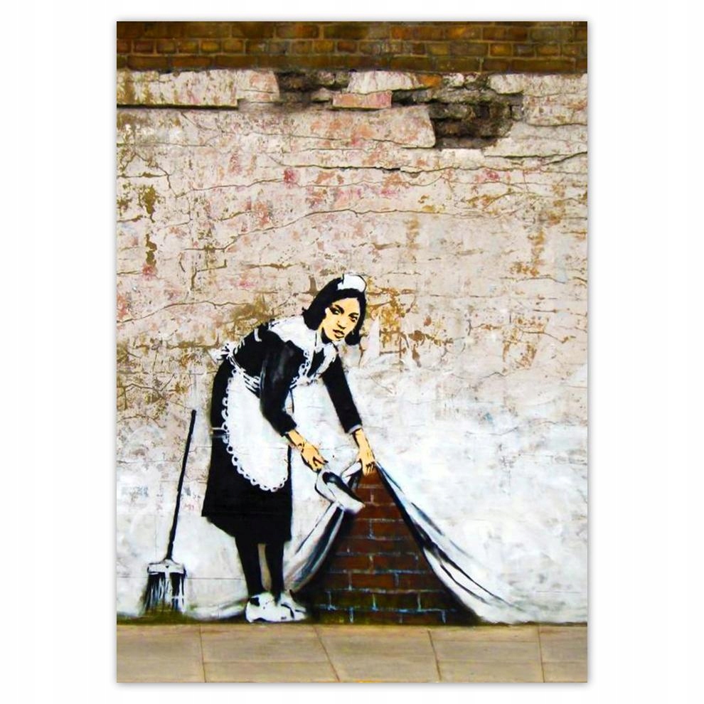 

Naklejki 50x70 Banksy Pokojówka Grafiti